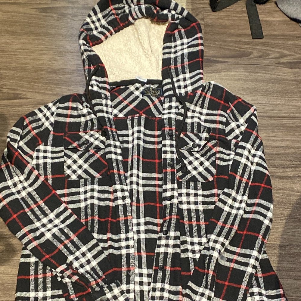 Ci Sono Plaid Shirt, Size Medium